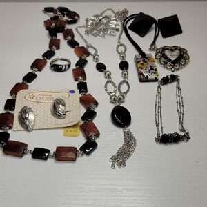 Black and Silver Jewelry Bundle